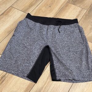 lululemon athletica Black and Gray Athletic Shorts